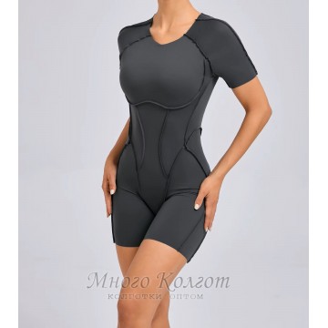 Гладкий комбенизон Shorts Body Crop T-shirt Skin model 77